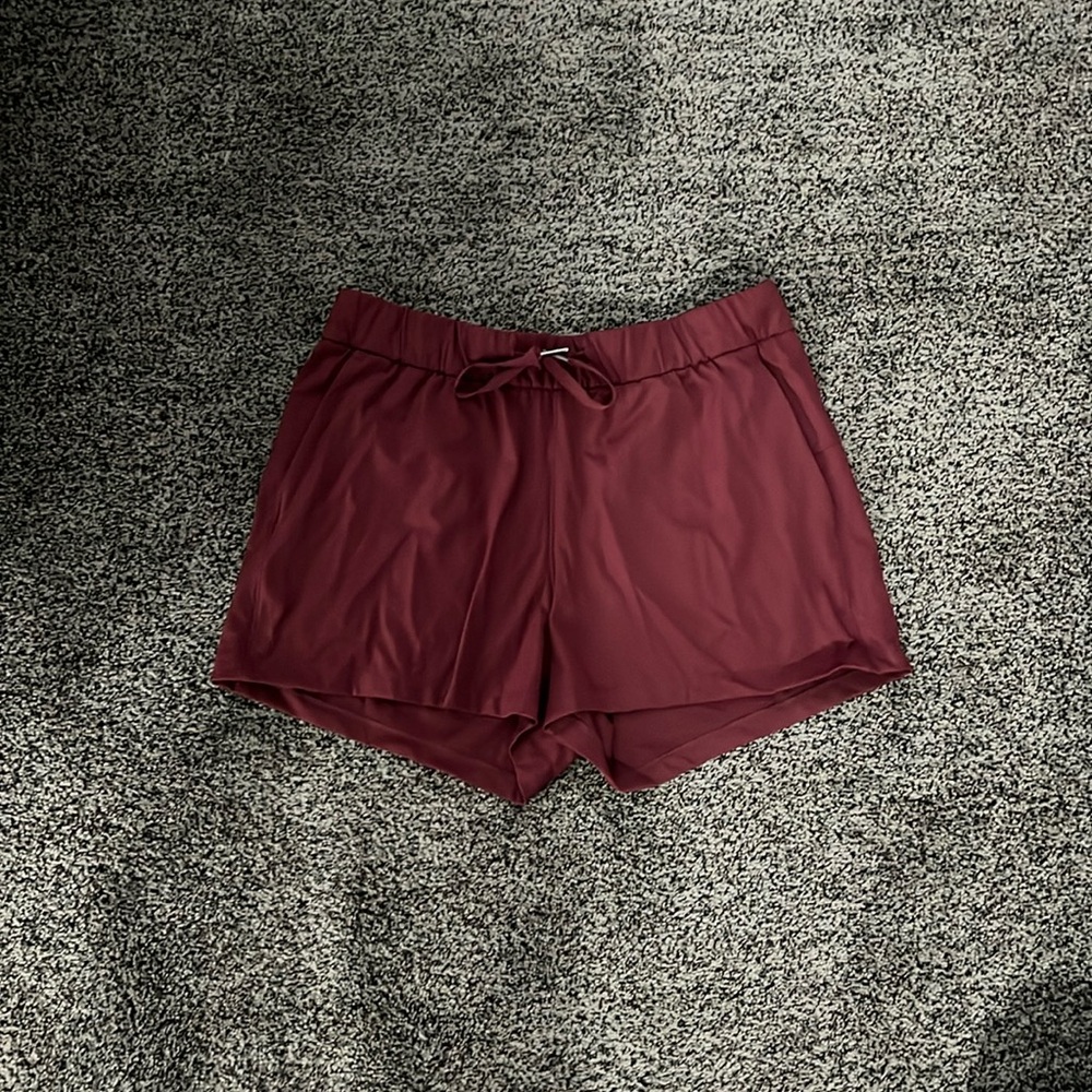Burgundy shorts